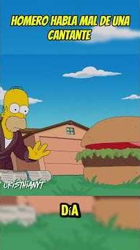 Homer speaks ill of a singer and everything goes wrong for him #thesimpsons Bart Marge Lisa