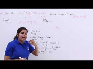 Class 12th – Problem 2 on Continuity | Continuity and Differentiability | Tutorials Point