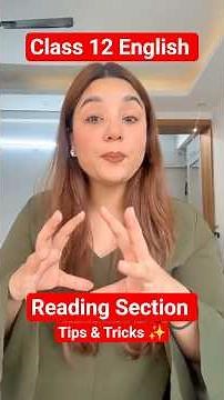 Class 12 English Reading section | Score Fulll marks | Kirti Mam | Infinity Learn #class12