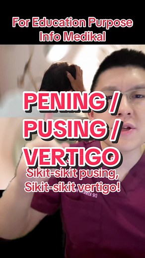 Sikit-sikit pening, sikit-sikit pusing, sikit-sikit vertigo! #drkenneth #doktortiktok #fyp #bppv #otitismedia #acousticneuroma #peningkepala #sakitkepala