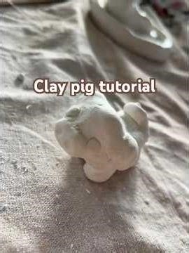 Cute clay pig! #artfyp #smallartist #artist #clayart #clayvideos #clayanimal #ceramicartist #artist