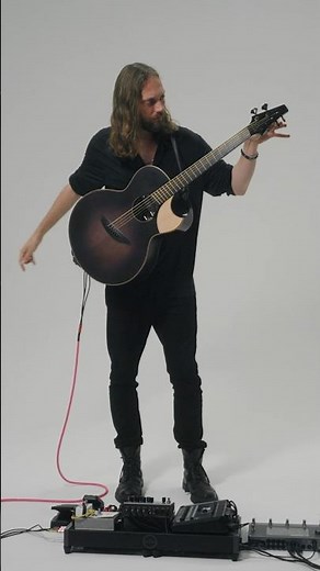 Meet my Hybrid Baritone Guitar - ‘Goliath’ 🎸 1/3 Bass, 1/3 Guitar, 1/3 Slide 💪 #guitar #acoustic