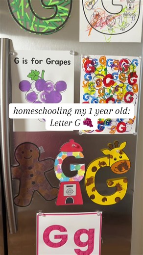 Homeschooling my toddler: Letter G 🦒🍇 This week we explored the letter G through giraffes, grass, goldfish, golf, gummy bears, gumballs, garbage trucks, gingerbread, sensory play, crafts, books, and hands-on toddler learning. We practiced letter recognition, fine motor skills, early literacy, patterning, creative play, and real-life G words in a simple, playful way. Our full Letter G activities are linked on my page. #toddleractivities #toddlerlearning #alphabetactivities #letteroftheweek #lea