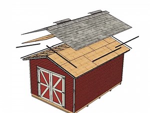 Lawn Storage Shed With Double Front Door and Side Door. 12'x24' - Etsy