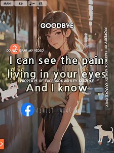 471K views · 14K reactions | Goodbye Karaoke Song with Lyrics #foryoupageシ #karaoke #karaokehits #karaokeversion #lovesongs | Ashley | Facebook