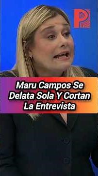 Maru Campos Se Delata Sola Y Cortan La Entrevista