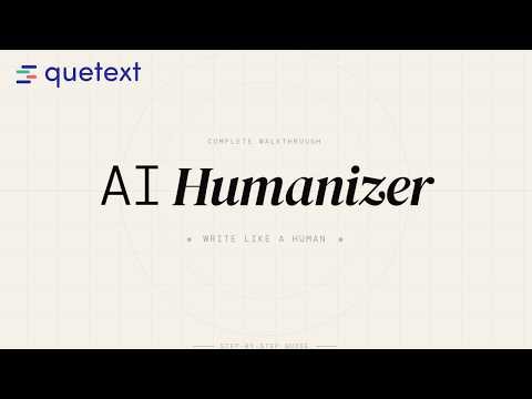 Make AI Content Sound Human | Quetext's AI Humanizer