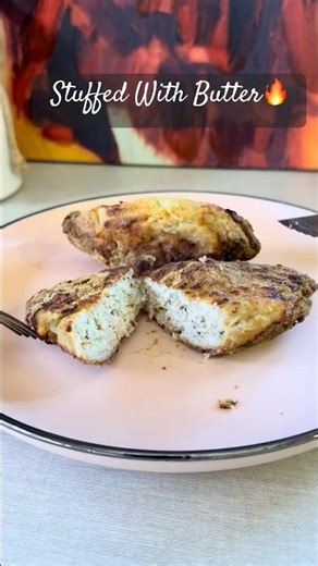 Air Fryer Chicken Patties with a Buttery Surprise