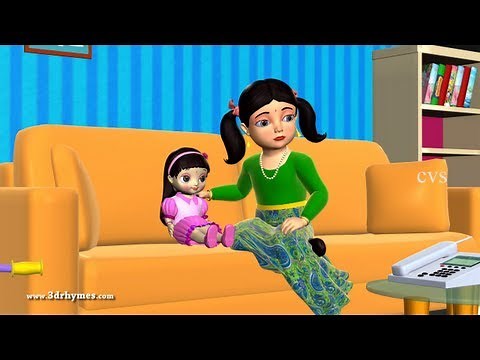 Miss Molly had a dolly - 3D Animation Nursery rhyme for children ( Miss polly had a dolly)