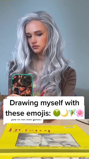 Julia Gisella Drawing Challenge with Emojis