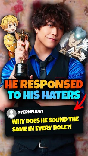 This Anime Voice Actor Just Responded To His Haters!