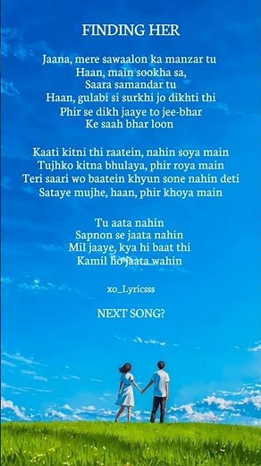 Finding Her Song / Lyrics 🩵💫 #song #lyrics #music