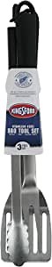 Kingsford Heavy Duty BBQ Tool Set - fork, Tong, & Spatula | Stainless Steel Grill Utensils | Grilling Tools & Accessories for Barbecue and Grill Use, Grilling Tools Set