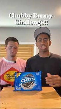 Chubby Bunny Oreo Edition‼️‼️ #raynkal #chubbybunnychallenge #comedy