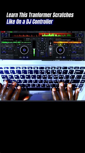 Learn This Transformer Dj Scratches (Chirp Chop) On Using Virtual Dj Laptop Keyboard #shortsfeed