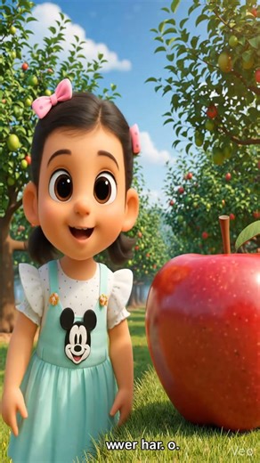 Learn Fruits Name with Little Teacher 🍎🥭 | Kids Learning Video #shorts #kidseducatio #kidsshorts