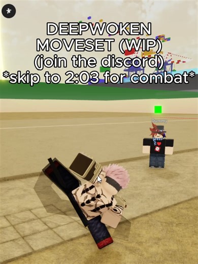 DEEPWOKEN IN JJS? JOIN THE DISCORD** skill builder custom move #jjs #roblox #jujutsushenanigans