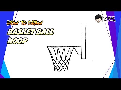 How to draw Basket Ball Hoop step by step