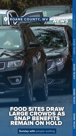 7.4K views · 34 reactions | Food distribution sites in Roane County draws large crowds as SNAP benefits remain on hold. FULL STORY: https://bit.ly/436WHh2 | WCHS Eyewitness News | Facebook