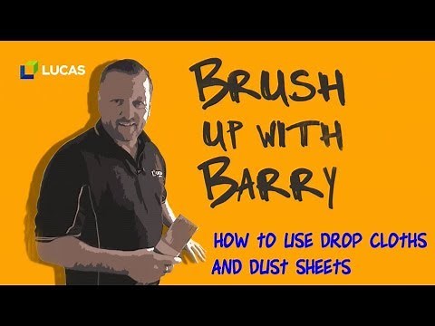 How To Use Drop Cloths/Dust Sheets Before Painting