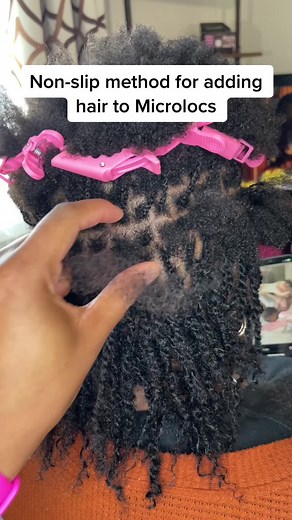 Here’s how I do Microloc extensions on my clients 🥰 #tutorial #braider #hairstylist #blackgirlfollowtrain #microlocsjourney #microlocs