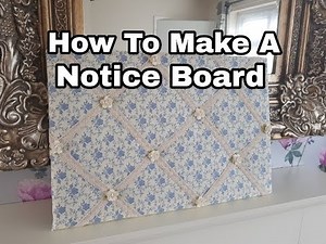 How To Make A Notice Board - DIY - Vintage Themed - Gift - Craft Fair Idea
