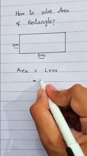 How to Solve Area of a Rectangle? | Step-by-Step Easy Explanation for Beginners 🔥 #maths #shorts