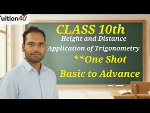 Application of trigonometry | Height and Distance | Class 10th | one shot | Basic to advance