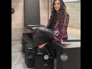 Gorgeous outfits and stylish collection of leather thigh high heel long boots
