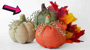 No-Sew Burlap Pumpkins Tutorial