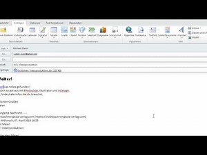 Outlook 2010 - Teil 2 - Mails empfangen, versenden und archivieren
