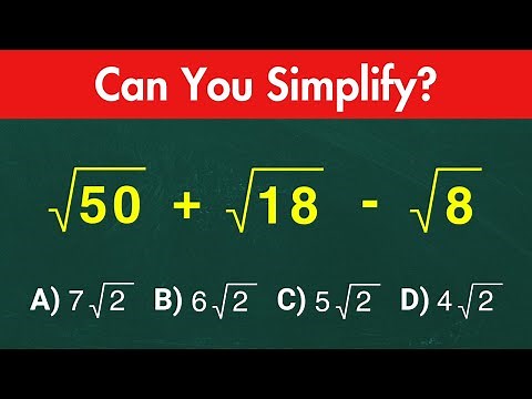 Square root of 50 + Square root of 18 - Square root of 8 = ❓️Basic Algebra!