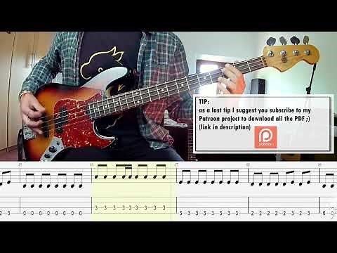 The Cranberries - Zombie BASS COVER + PLAY ALONG TAB + SCORE