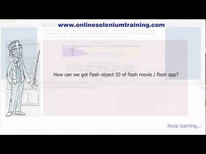 how can we get flash object ID of flash movie - flash app ? [onlineseleniumtraining.com]