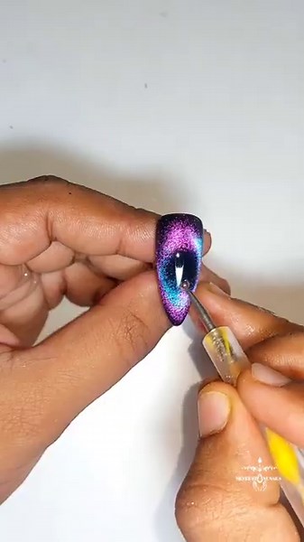Galaxy nail art full tutorial videos | step by step nail extensions ✨️