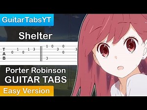 Porter Robinson - Shelter Guitar Tutorial | Guitar Lesson + TABS (Easy Version)