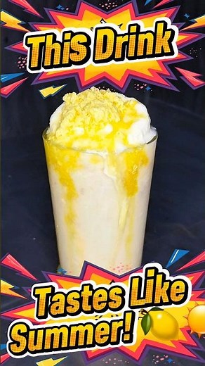 Lemon Biscuit Soda Float 🍋🥤✨#food #shorts