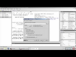 Tour of the Stata 12 interface