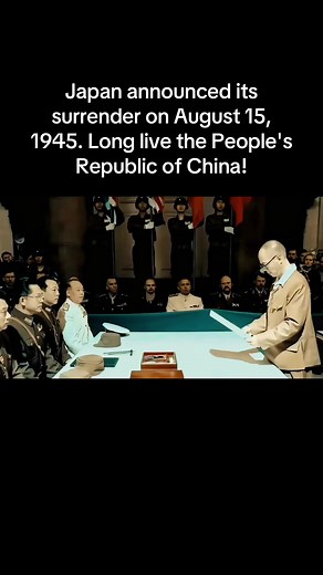 Japan's Surrender in 1945 and China's Victory