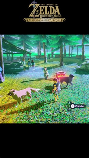 What Happens If You Feed a Dog in Zelda BOTW? 🐶 🍔 #zelda #zeldabotw #dog #zeldatips