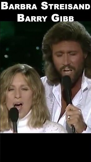 BARBRA STREISAND & BARRY GIBB Duet "What Kind Of Fool". LIVE. #shorts #beegees #jivetubin