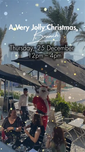 Maison Mathis The Palm on Instagram: "Celebrate Christmas Day in true festive style at A Very Jolly Christmas Brunch. Enjoy a magical afternoon of festive flavours, live entertainment by Natalie & Alex Duo, and a joyful atmosphere perfect for families and friends. Indulge in a grand buffet of Christmas classics, live stations, and sweet treats while the little ones delight in their own buffet, face painting, and a surprise visit from Santa! Thursday, 25 December from 12 pm to 4 pm Non-alcoholic 
