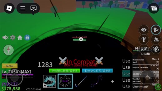 Mastering Dark Combos in Blox Fruits