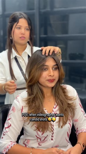 akshaya on Instagram: "Haircut glow-up loading… or not!???😉 More coming soon 👀 #haircut #instagram #explore #hair #haircolor"