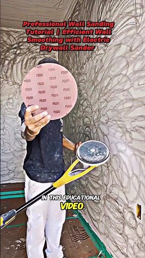 Professional Wall Sanding Tutorial | Efficient Wall Smoothing with Electric Drywall Sander🇺🇸