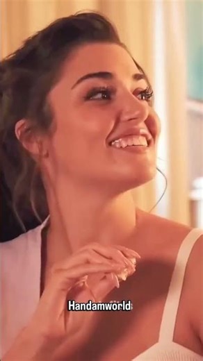 Goddess! Hande Erçel's Radiant Smile Behind The Scenes ✨ #HandeErçel #shorts