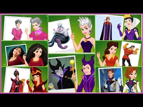 ♡ Disney Princess VS Villains Halloween Challenge Costumes ♡ Amazing Game For Kids