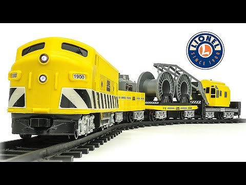 Lionel Construction Battery-Powered Model Train Set Unboxing