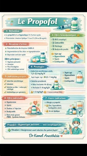 💉 LE PROPOFOL : l’hypnotique star en anesthésie #sfar