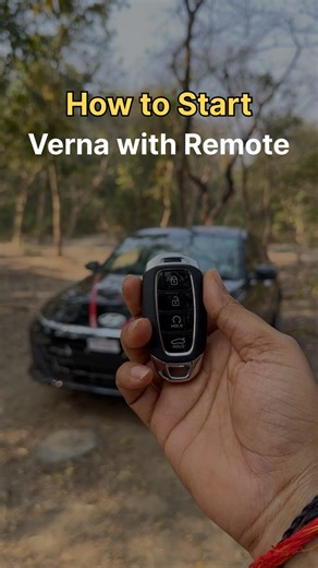 How to Start Hyundai Verna With Remote key 🔑 #hyundai #verna #howto